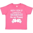 thumbnail image 3 of Inktastic Kickboxing Future Kickboxer Like Mommy Boys or Girls Toddler T-Shirt, 3 of 5