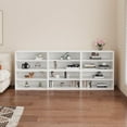 RoyalCraft Cube Storage Organizer, 2 Tiers Stackable Bookcase with
