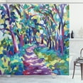 thumbnail image 1 of Ambesonne Fine Art Shower Curtain, Woodland Nature Colorful, 69"Wx75"L, Multicolor, 1 of 3