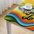 thumbnail image 4 of nygtbtfer Tablecloth, Fitted Table Cover with Elastic for Tables, Modern Watercolor Art Table Cloth Outdoor Indoor Dinning Party Tablecloths, 4 of 7