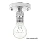 thumbnail image 2 of Base de luz de techo vintage Soporte de lámpara de pared de montaje industrial Soporte de lámpara de techo de araña para el hogar y la cocina, 2 of 8