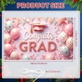 thumbnail image 2 of Colorful Balloons Graduation Banner Graduation Cap Congrats Display Star Decor Ribbon Streamers Grad Backdrop for Graduation Party College Graduation Photo Shoot, 2 of 8