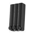 thumbnail image 4 of deevoka Manual Soap Dispenser Wall Mounted Large Capacity Three Head for RV Washroom Black, 4 of 9