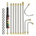 thumbnail image 2 of LiUMX 10-Piece Retractable Pressure Washer Wand Set, 7 Straight & 3 Curved Rods, 6 Multi-Degree Nozzles for Gutter, Roof, and Exterior Cleaning, 2 of 5