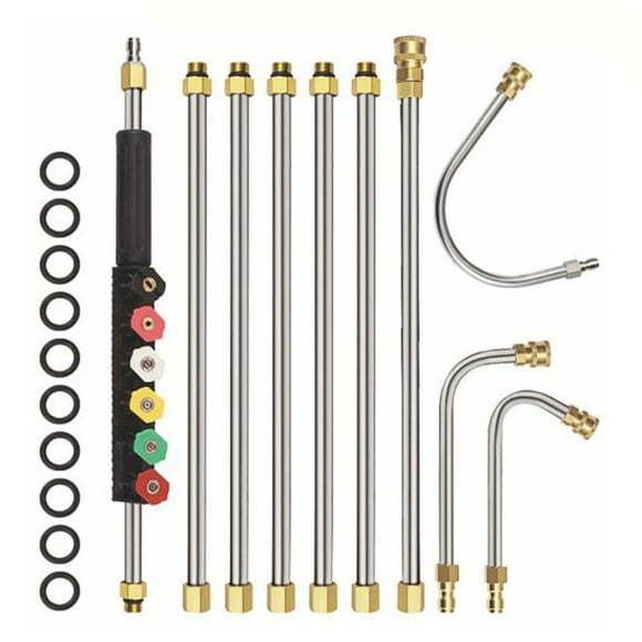Gutter Cleaning Tool, 4000 Psi Retractable High Pressure Wand Set of 10 for Gutters Roof Drains and Wall Cleaning Gutter Cleaning Tools