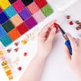 thumbnail image 5 of Bracelet Making Beads Kit Colorful Mixed Glass Beads DIY Jewelry Set (A), 5 of 5