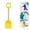 Yellow, variant on 1PCS Children's Snow Shovel Children's Beach Shovel With Wooden Handle