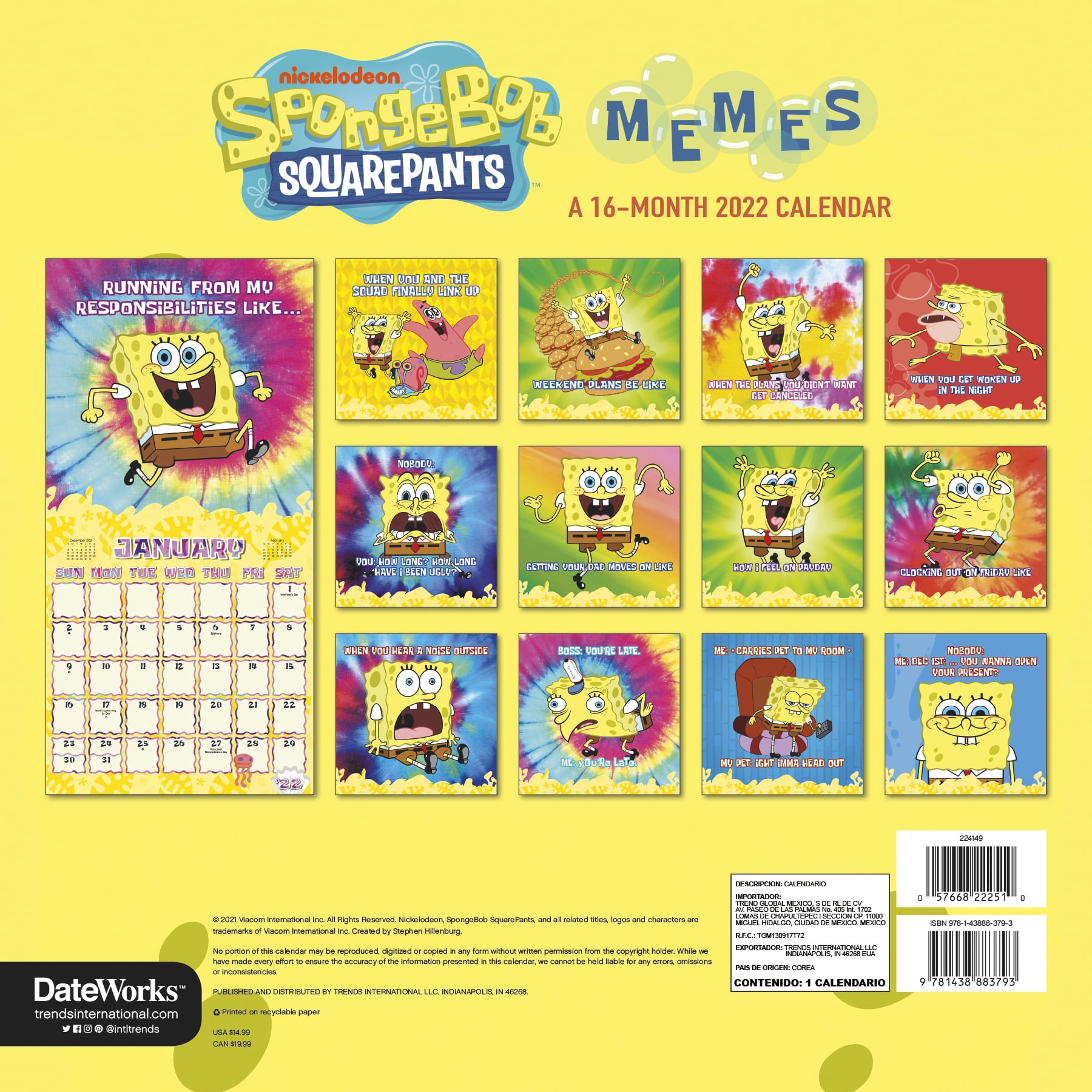 Buy Trends International 2022 Nickelodeon SpongeBob SquarePants Wall
