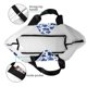 thumbnail image 4 of Balery Blue Ink Flowers Bolsa Tote Estilo Estético con Cremalleras, Bolsa de Hombro, Bolsa de Compras Grande y Plegable, 4 of 8