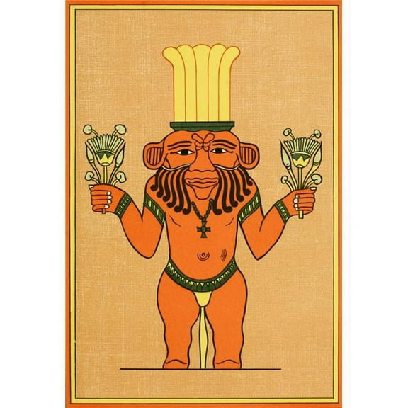 The Gods of the Egyptians 1904  The god Bes Poster Print by Unknown