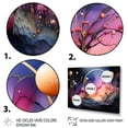thumbnail image 3 of Designart "Cosmic composition I" Abstract Collages Floater Framed Canvas Wall Art, 3 of 7