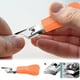 thumbnail image 5 of Juego de cortaúñas de pico | 3 recortadoras de acero inoxidable biseladas para uñas gruesas de los pies y de las manos | Mangos extendidos antideslizantes | Diseño curvo de amplia apertura, 5 of 5