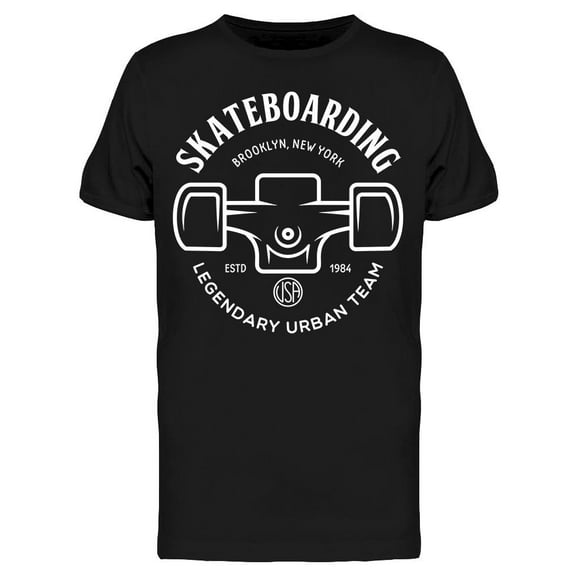 Skateboarding Urban Legendary  T-Shirt Men -Image by Shutterstock, Male XX-Large
