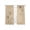Black, variant on Brown Sheer Curtains 45 Inch Length 2 Panels Set - Light Filtering Window Treatments, Spring Flora Rod Pocket Semi Curtains for Living Room/Bedroom/Kitchen Décor, 104"W x 45"L
