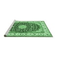 thumbnail image 2 of Ahgly Company Machine Washable Indoor Round Persian Emerald Green Traditional Area Rugs, 6' Round, 2 of 4