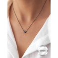 thumbnail image 4 of ChicSilver Initial Necklace for Women, 925 Sterling Silver Heart Letter Pendant, A-Z Alphabet Name Necklace, Gifts for Her, 4 of 9