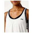 thumbnail image 5 of Under Armour Womens Knockout Tank Top White 100/Black XX-Large, 5 of 7