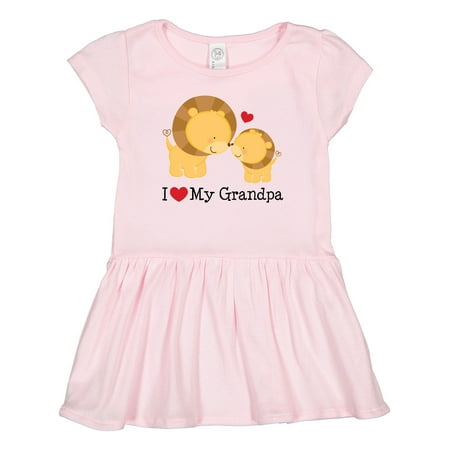 

Inktastic I Love My Grandpa Gift Toddler Girl Dress