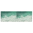 thumbnail image 6 of Yayeee Kitchen Valance Rod Pocket 54" x 18" Living Room Window Curtain, Green and White Pattern, 6 of 6