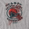 thumbnail image 2 of Friday The 13Th Camp Counselor Victim Women's T Shirt, Athletic Heather, Medium, 2 of 6