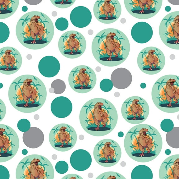 Dinosaur Tyrannosaurus Rex Running Premium Gift Wrap Wrapping Paper Roll