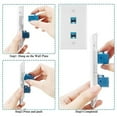 thumbnail image 4 of 4 Pieces 2 Port Ethernet Wall Plate, RJ45 Cat6 Female to Female Jack Inline Coupler Face Plates, 4 of 7