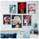thumbnail image 3 of Pintura decorativa para sala de estar, decoración del hogar, flores, plumas, mujer, lienzo abstracto, arte de pared, impresión, póster, imagen, 3 of 4
