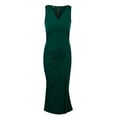 thumbnail image 5 of FASHIONWT Women Sexy Wide Strap V-Neck Bodycon Party Slit Hem Maxi Dress, 5 of 8