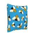 thumbnail image 2 of Bingfone Flying Bees Linen Throw Pillow Covers Cushion Case Pocket Button Vintage Farmhouse Pillowcase For Sofa Couch Bed 18"X18", 2 of 9