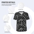 thumbnail image 3 of KLL Skeletons Dancing for Men's Baseball Shirts,Short Sleeve Casual Shirts Button Down Shirt for Men Beach Summer Wedding Shirt-Large, 3 of 7