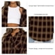 thumbnail image 2 of Camisas Básicas A Cuadros Para Mujer, Camisas Casuales Cómodas Y Transpirables, Blusas De Un Solo Pecho Amigables Con La Piel Para Ir De Compras Para Dama Para La Escuela ANGGREK Otros, 2 of 6