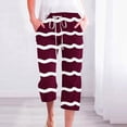 thumbnail image 2 of Pantalones Casuales de Mujer de Impresión Floral Cintura Elástica Suelta, Pantalones de Pierna Ancha Recta con Bolsillos, 2 of 5