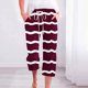 thumbnail image 5 of Pantalones Casuales de Mujer de Impresión Floral Cintura Elástica Suelta, Pantalones de Pierna Ancha Recta con Bolsillos, 5 of 5