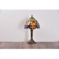 thumbnail image 3 of Tiffany Style Lamp Dragonfly Table Desk Lamp Bedside LED Lamp Bedroom Stained-Glass 14.5'' Height Multi-color, 3 of 4