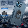 thumbnail image 2 of Funda Protectora Doble Capa a Prueba de Golpes para iPhone 13 CHAO Azul, 2 of 5
