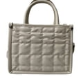 thumbnail image 3 of Bolsa Steve Madden Mini Tote Binko Sqares Beige, 3 of 7
