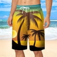 thumbnail image 2 of JAJAHO Mens Hawaiian Shorts Summer Beach Vacation Clothes Tropical Print Loose Fit Drawstring Shorts Comfy Bottoms, 2 of 4