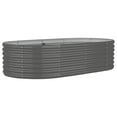 thumbnail image 1 of vidaXL Raised Garden Bed Raised Flower Bed Galvanized Steel Outdoor Planter, 1 of 6
