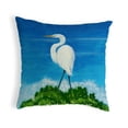thumbnail image 2 of Betsy Drake KS325 12 x 12 in. Great Egret Small No-Cord Pillow, 2 of 2