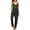 Black, variant on qolati Women Satin Pajamas qolati Silk Sleeveless Pjs Set Soft Camisole Tops and Long Pants Sleepwear 2 Piece Lounge Set with Pockets