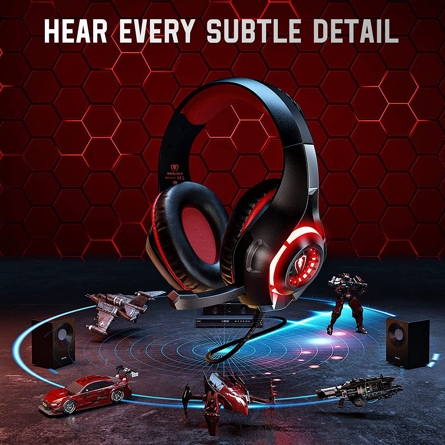Casque Gamer Sans Fil Avec Bluetooth - Pour PS5, PS4, PC, Xbox, Switch, Réduction De Bruit Active, Noir