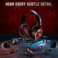 thumbnail image 2 of Gaming Headset for Ps4 Ps5 Xbox One Switch PC with Noise Canceling Mic, Deep Bass Stereo Sound, 2 of 7