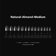 Apres Gel-X Tip Box 2.0, 14 Sizes (NATURAL, ALMOND, MEDIUM)