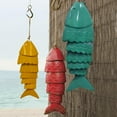 thumbnail image 3 of 3 Pcs Colored Koi Fish Wind Chime, Creative Metal Koi Fish Garden Wind Chime Home Ornaments, Outdoor Eaves Hanging Decor for Garden Seaside Courtyard Patio Bedroom, 3 of 9