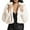 Beige, variant on Women's Plush Lapel Open Collar Short Jacket, Perfect for Casual Outings and Fashionable Styles with Easy Wear,Pink,S