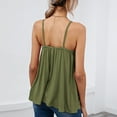 thumbnail image 4 of XFLWAM Tank Top for Womens Sleeveless V Neck Ruffle Hem Cami Tops Summer Flared Peplum Camisole Shirts, 4 of 6