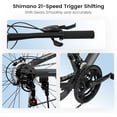 thumbnail image 3 of Ambifirner Mountain Bike: 26 inch Outdoor Cycling Bike 21Speed/ Steel/Dual Shock Absorption, Adjustable Ergonomic Seat for Men Women Adult, MTB Bicycle, 3 of 10