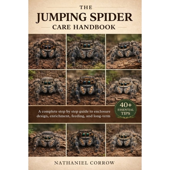 The Jumping Spider Care Handbook: A complete step by step guide to enclosure design enrichment feeding and long term cap, (Paperback)