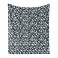 thumbnail image 1 of Geometric Soft Flannel Fleece Blanket, Abstract Polygonal Design Triangular Shapes with Lines Contemporary, Cozy Plush for Indoor and Outdoor Use, 70" x 90", Dark Blue Grey and White, by Ambesonne, 1 of 6