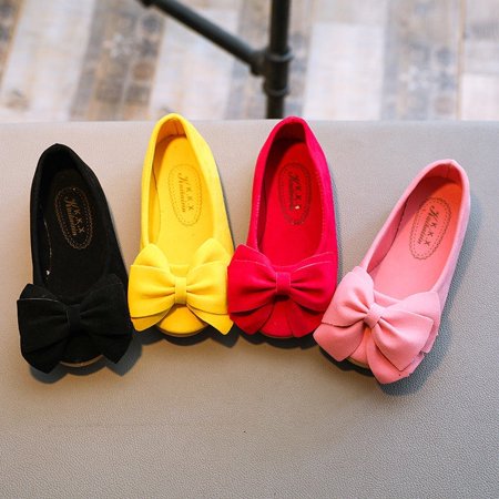 

2018 New Fashion Children Princess BowKnot Dress Shoes Party Shoes Flat Shoes